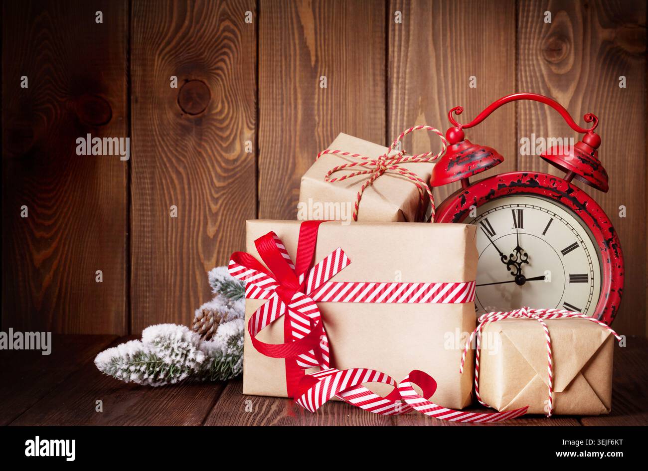 Christmas gift boxes Stock Photo