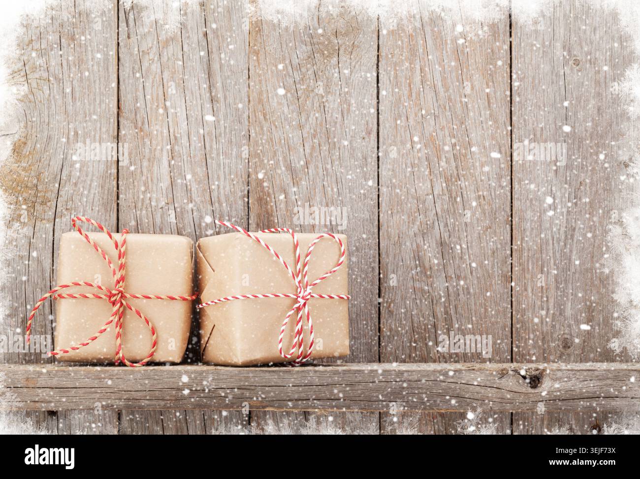 Christmas gift boxes Stock Photo