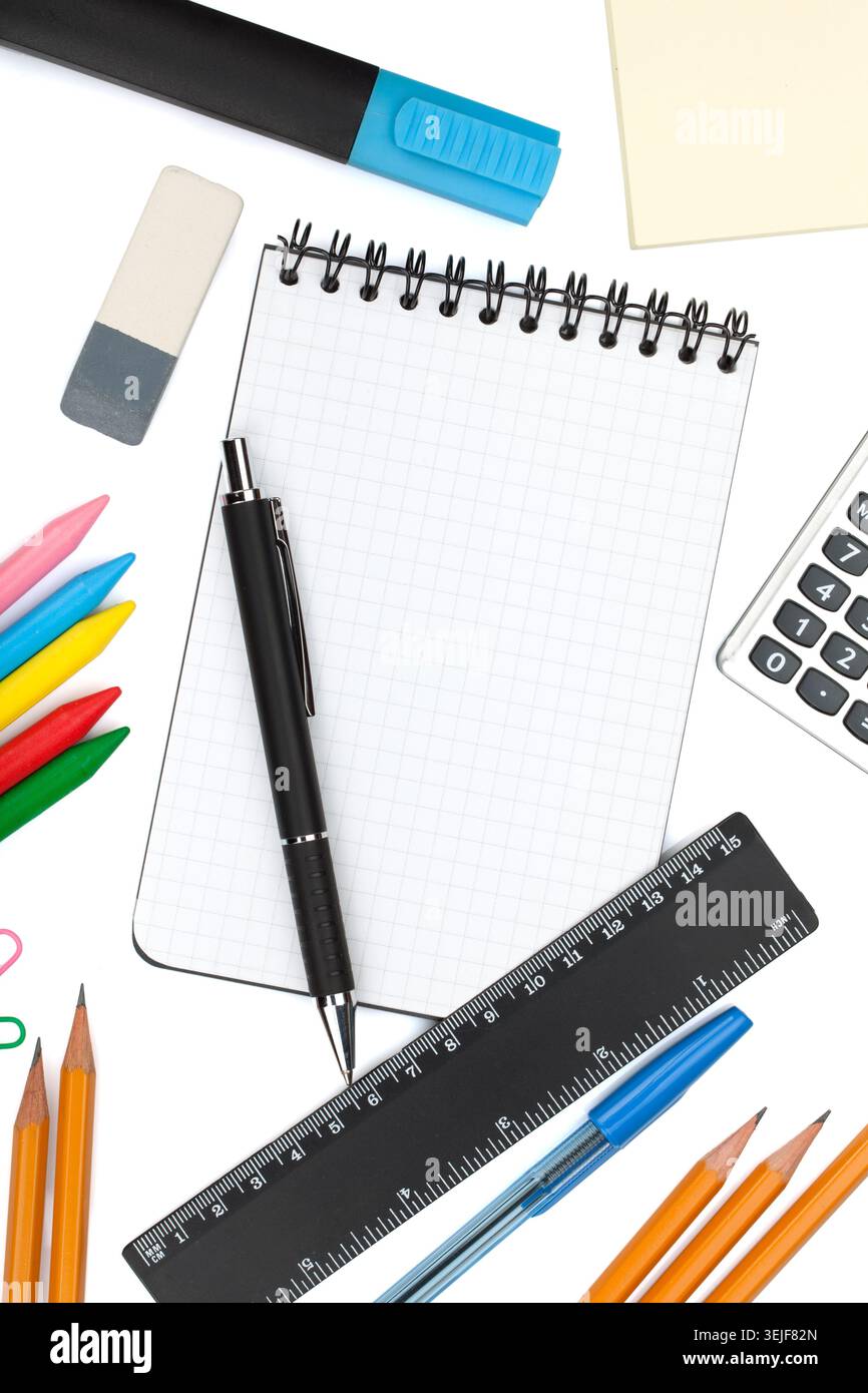School and office tools Stock Photo