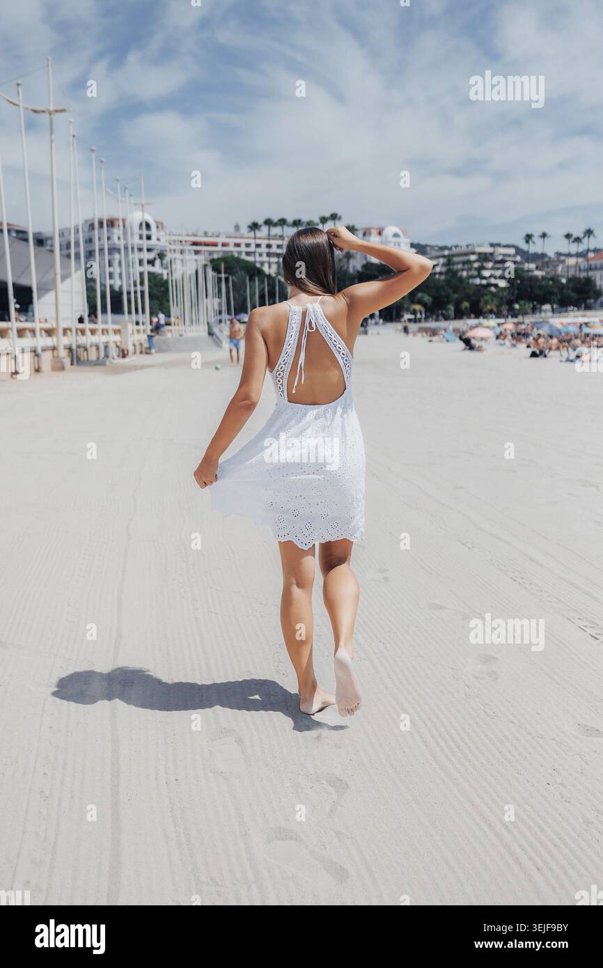 Person walks barefoot on sandy hi-res stock photography and images - Alamy