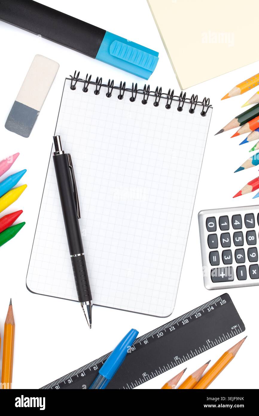 School and office tools Stock Photo