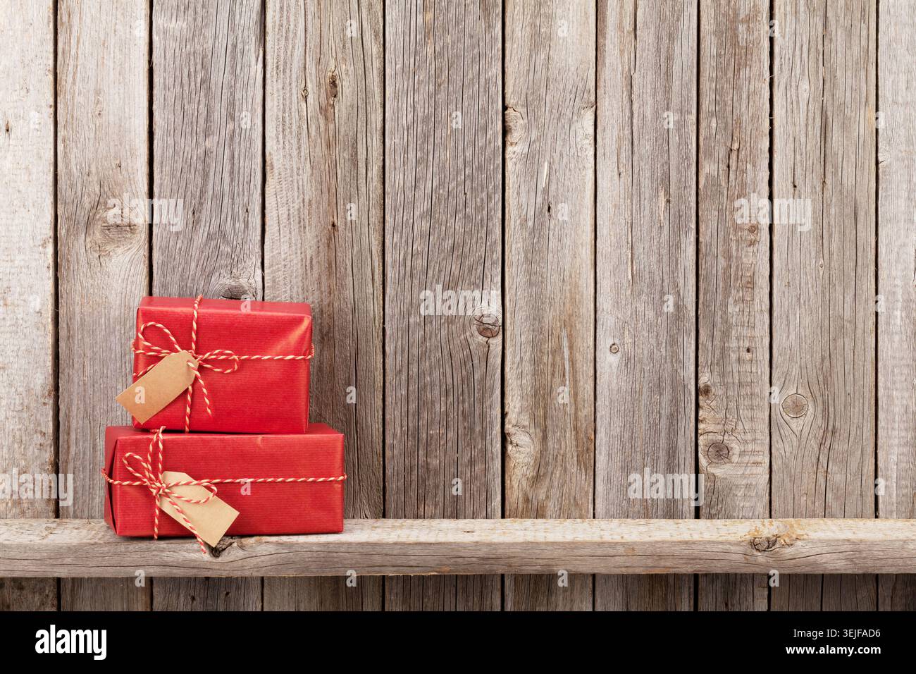 Christmas gift boxes Stock Photo