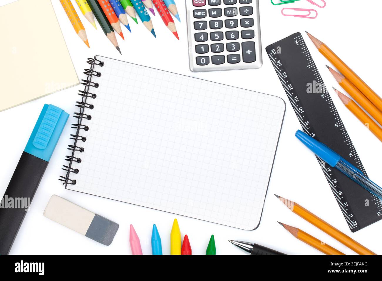 School and office tools Stock Photo