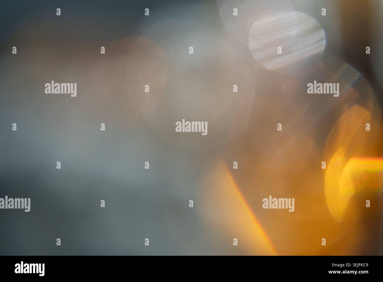 Abstract Light Refractions and Soft Bokeh Background for Innovation Concepts Stock Photo