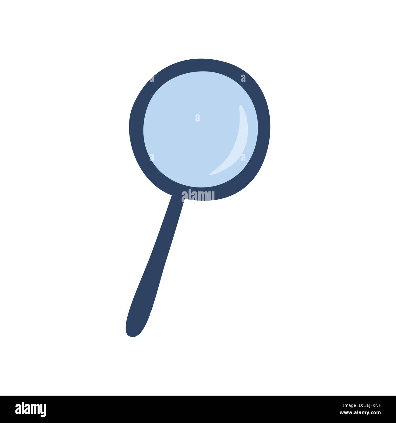 Magnifying glass. Vector illustration hand drawn Stock Vector