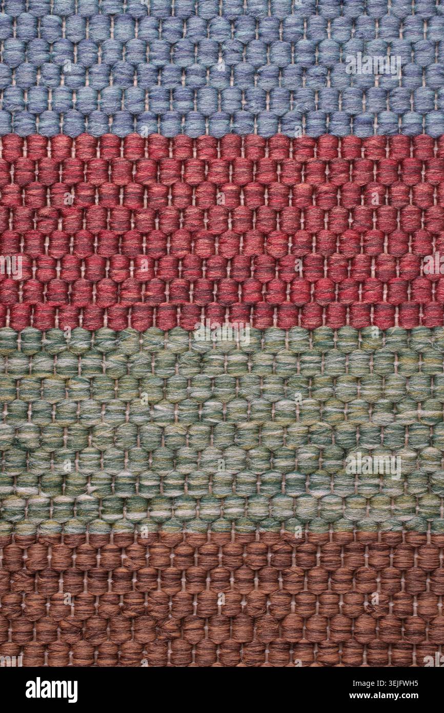 Striped carpet texture, close-up Stock Photo