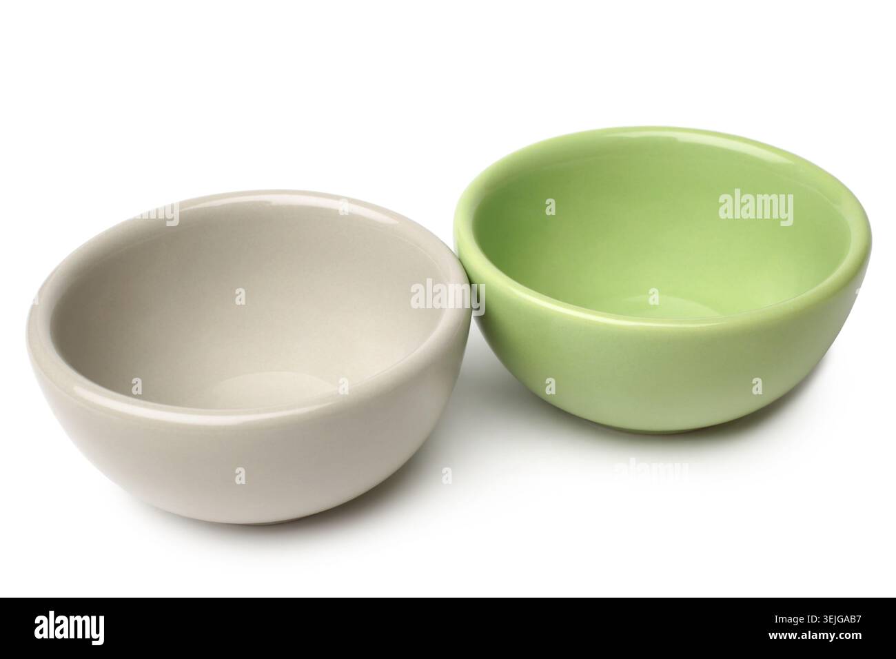 Colored ceramic bowls Stock Photo
