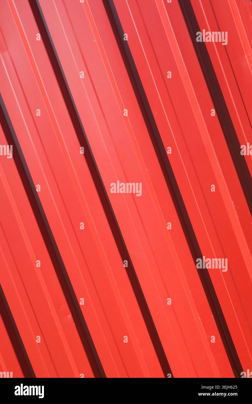Background metal leaf red , iron profile texture Stock Photo