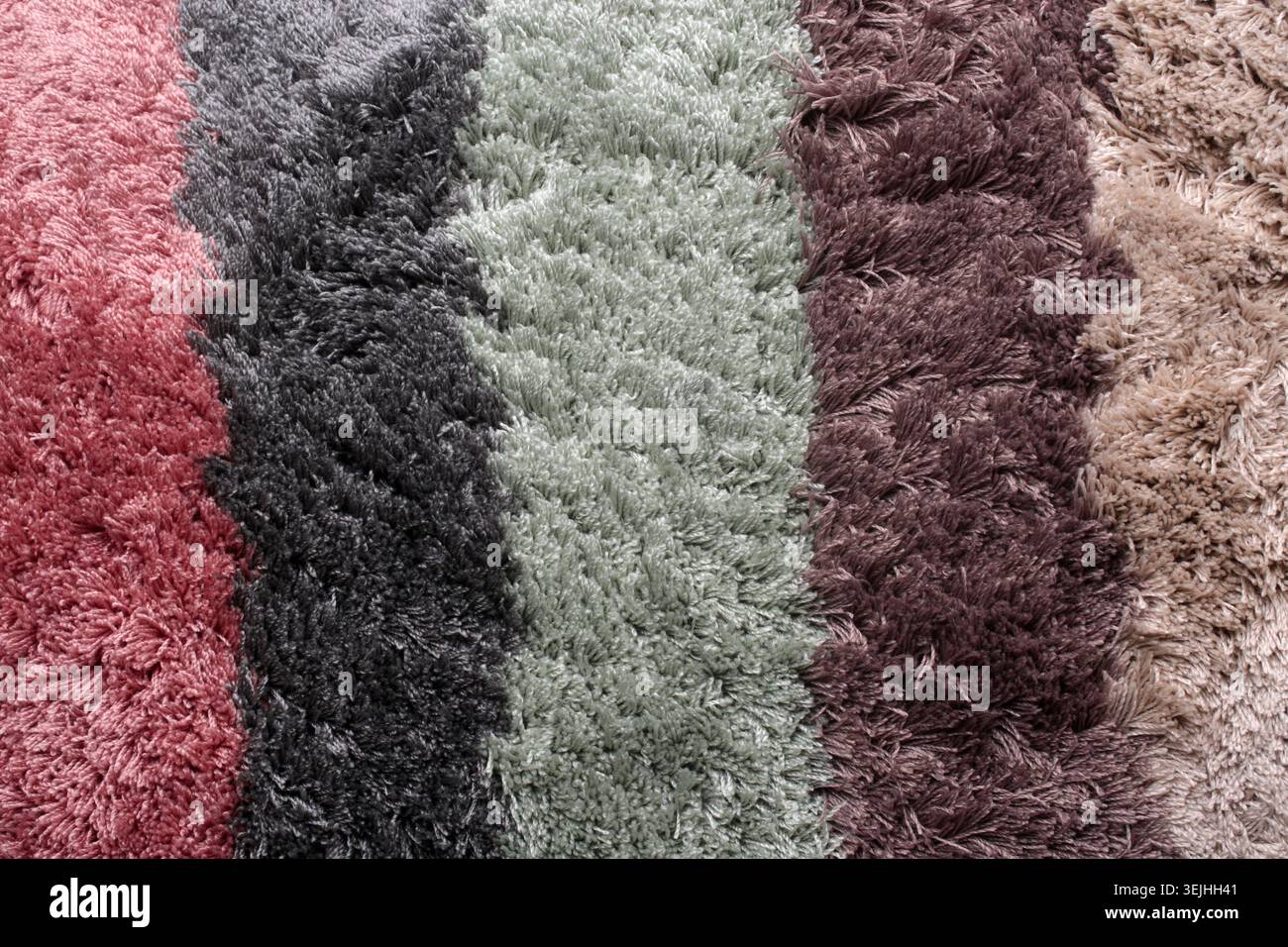 Striped carpet texture, close-up Stock Photo