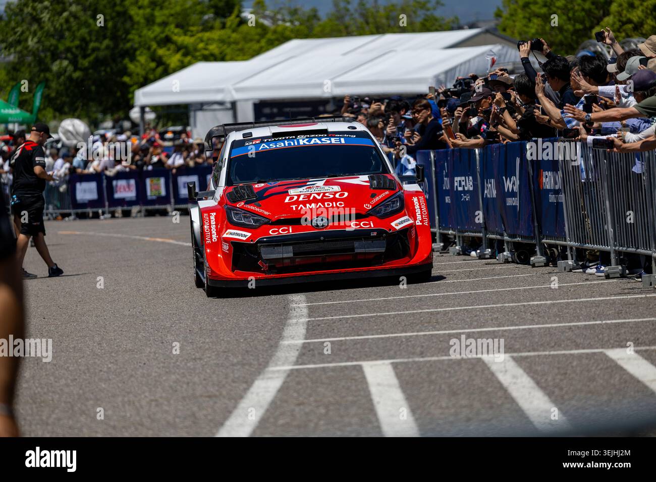 WRC FORUM8 Rally Japan 2026 TOYOTA STADIUM Service OUT 29/5 TOYOTA GR ...