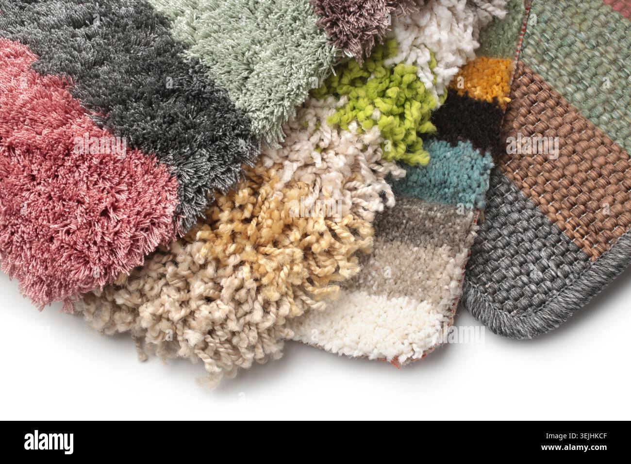 Samples of collection carpet Stock Photo