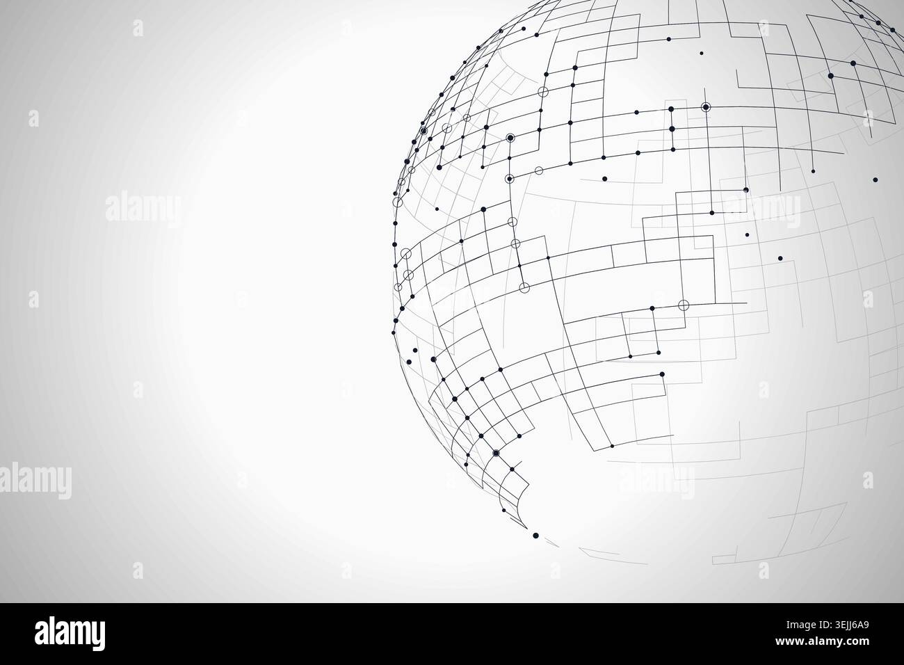 Abstract tech globe pattern with marketable vector styling for backgrounds, posters, and design templates. Stock Vector