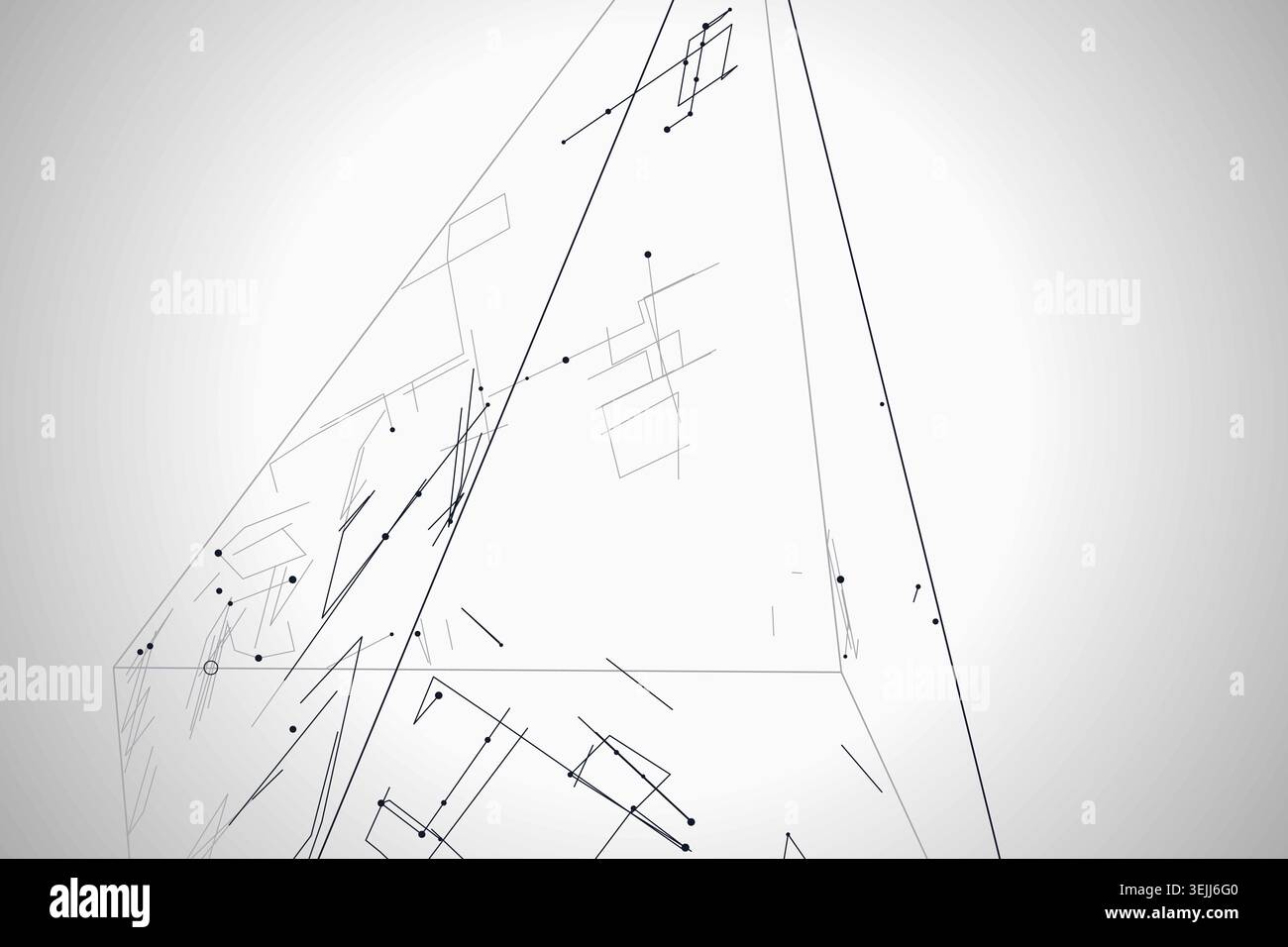 Wire Pyramid vector background with contemporary visual rhythm for microstock and commercial design projects. Stock Vector