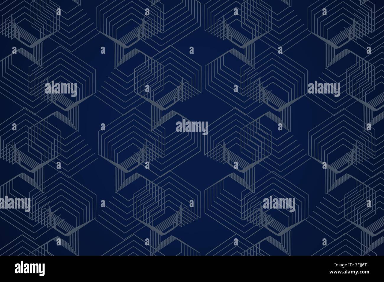 Clean geometric labyrinth background with repeated angular maze lines and subtle layered spacing Stock Vector