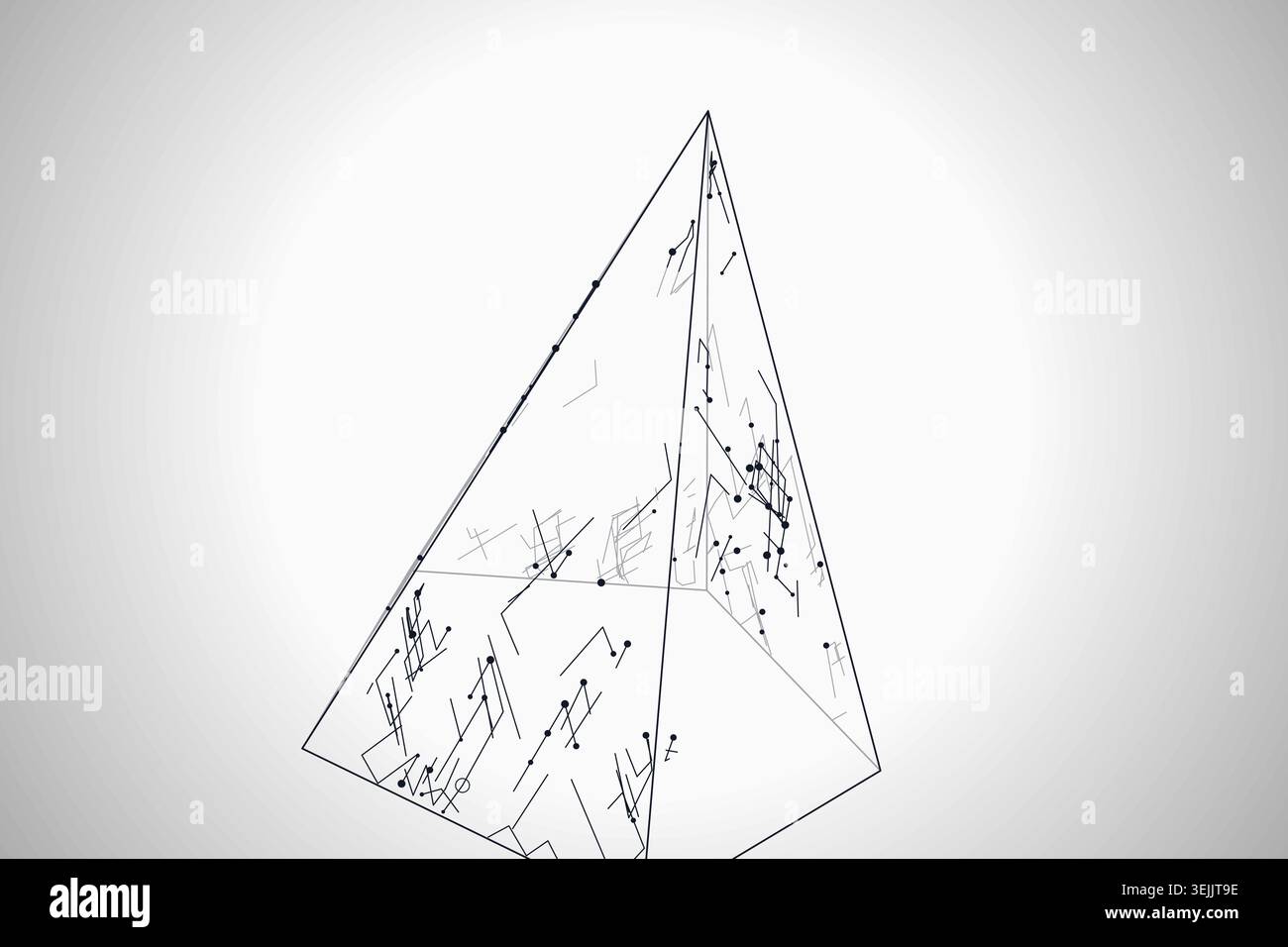 Wire Pyramid vector background with versatile graphic elements for microstock and commercial design projects. Stock Vector