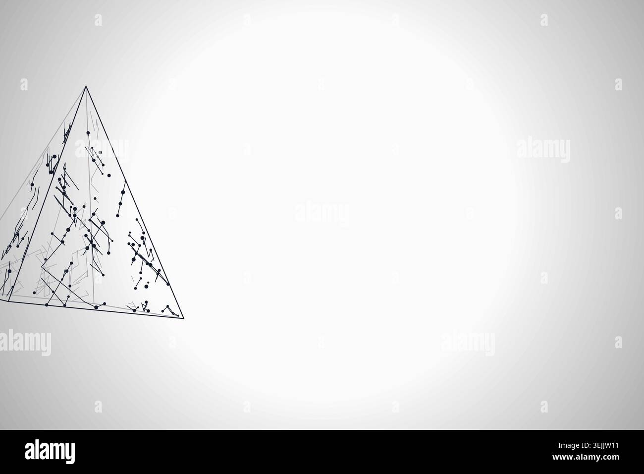 Wire Pyramid vector background with clean editable vector shapes for microstock and commercial design projects. Stock Vector