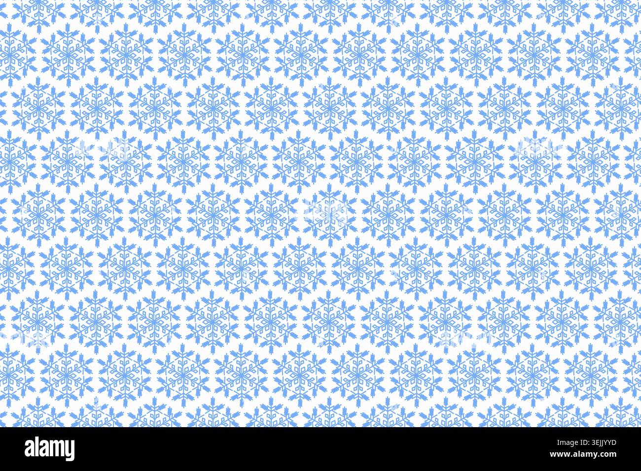 Blue Snowflake seamless pattern. Christmas background. Vector design. Stock Vector