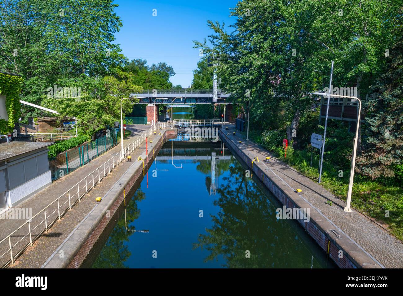 Landwehr Canal, Unterschleuse, Tiergarten, Mitte, Berlin-Tiergarten, Germany Stock Photo