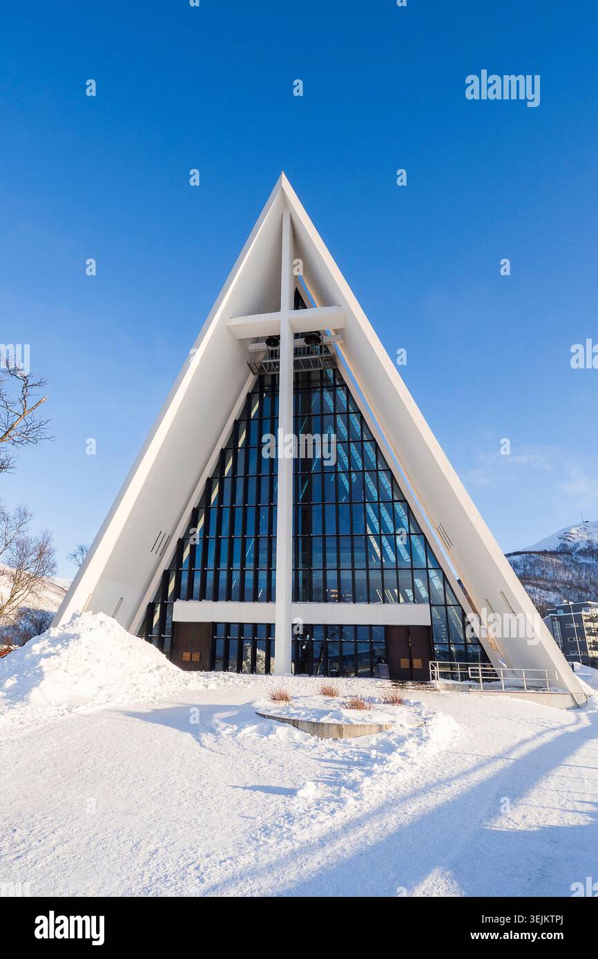 Norway - Tromsø, Arctic Cathedral Stock Photo