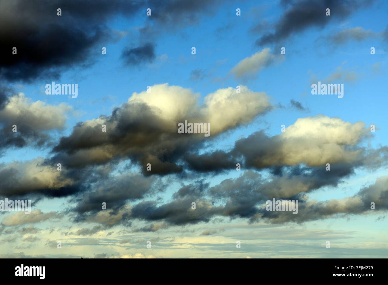 Cumulus clouds, rain clouds, thunderclouds, thunderstorms Stock Photo