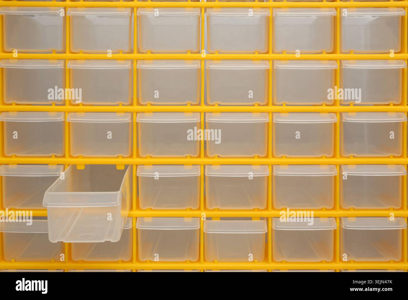 Plastic box organizer Stock Photo