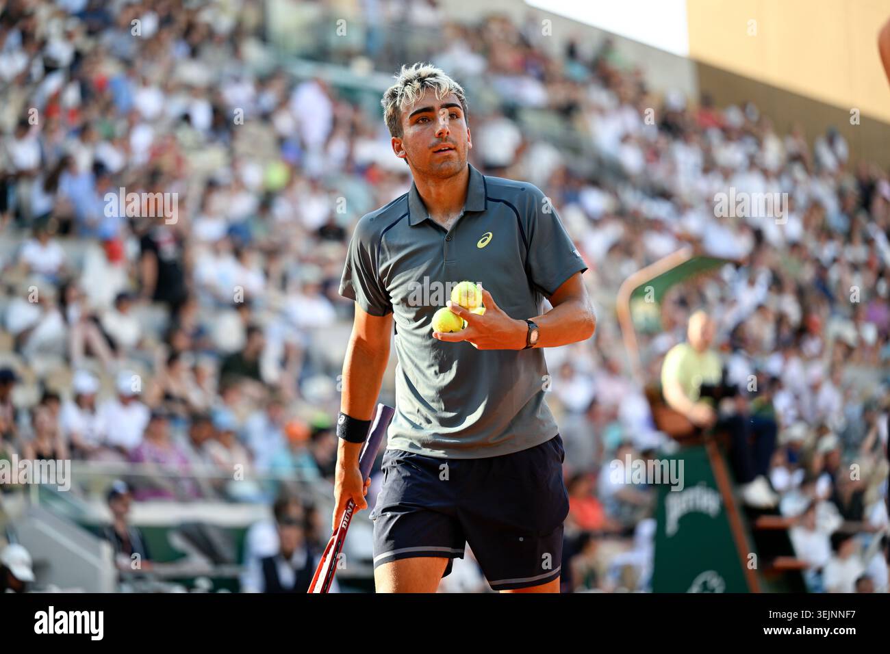 Daniel Merida Aguilar during the French Open Grand Slam tennis ...