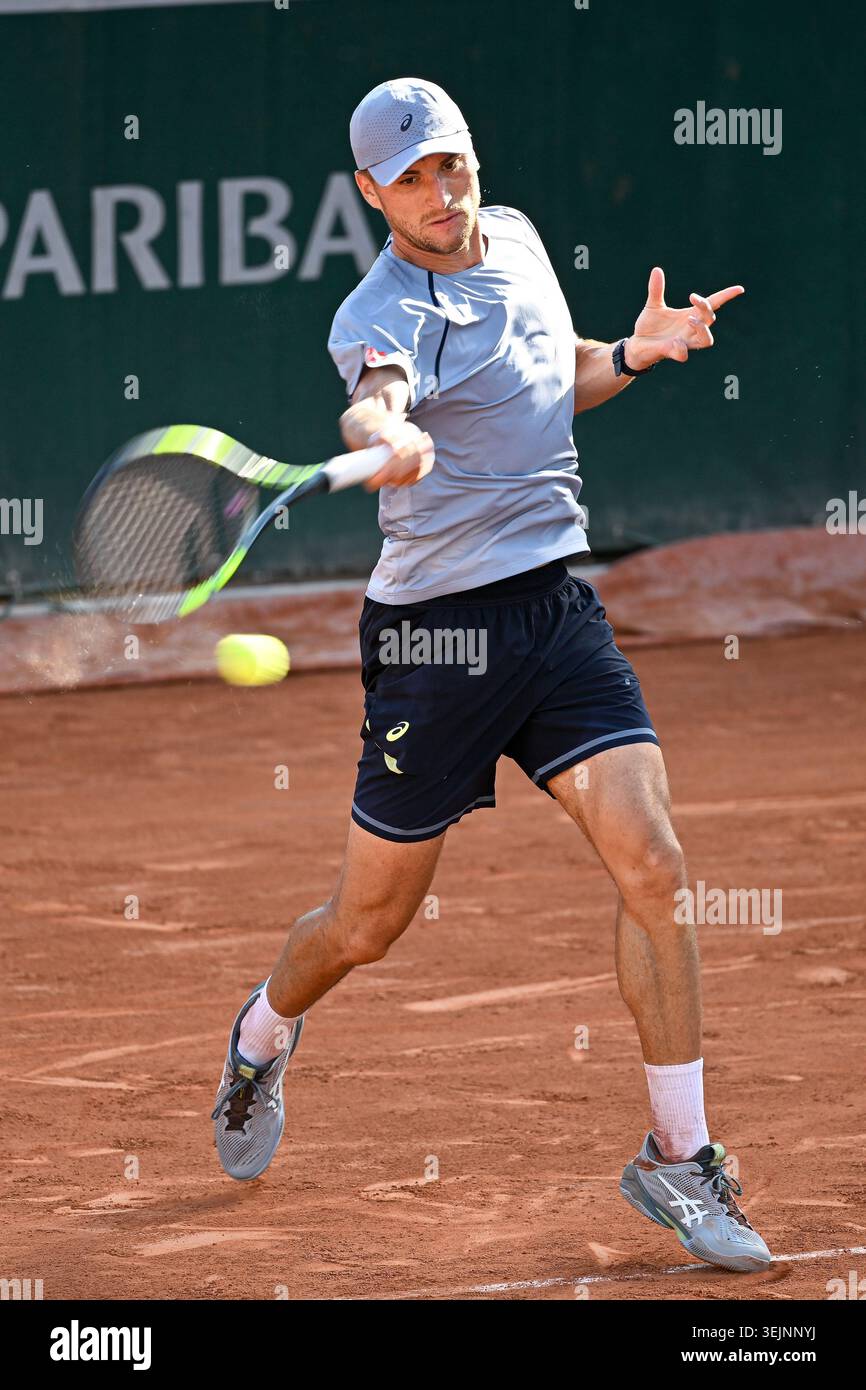 Collignon Roland Garros Raphael Collignon of Belgium during the French Open Grand Slam tennis ...