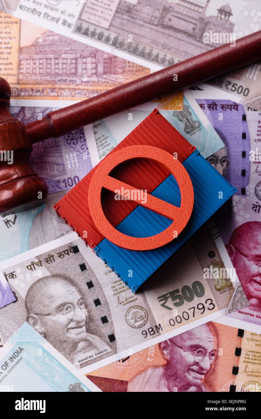 The cargo container ban on the Indian money as a conceptual backdrop ...