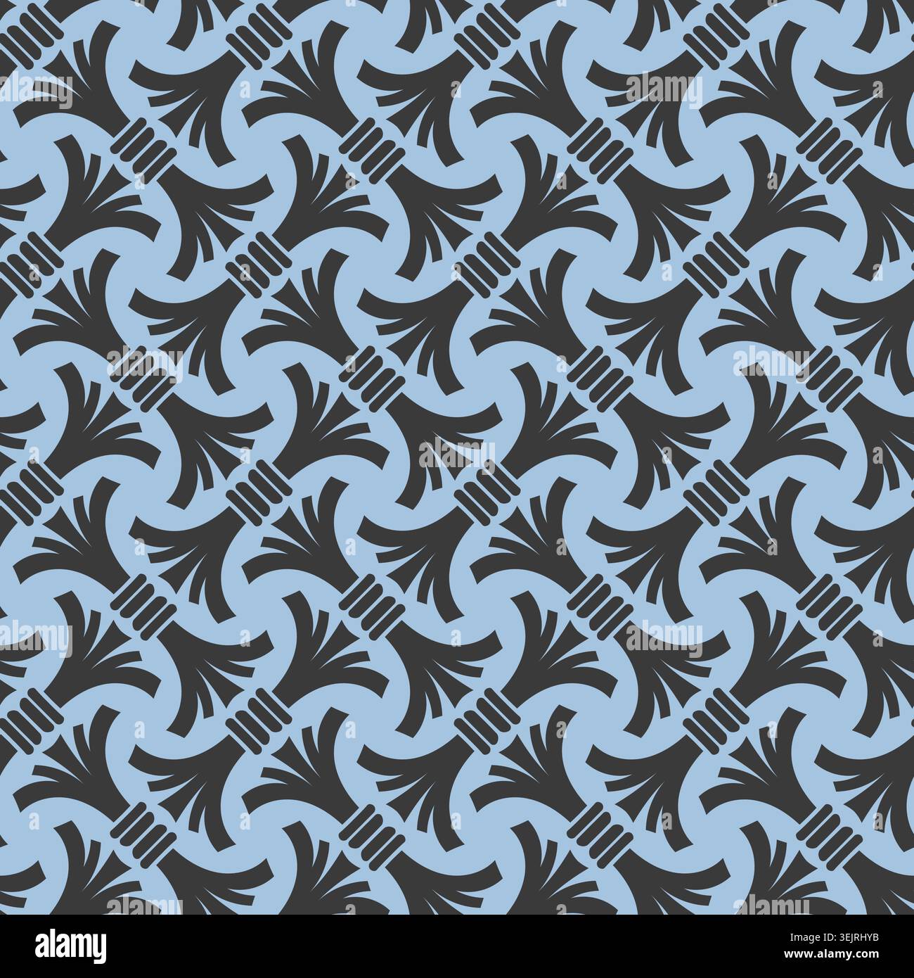 Diagonal Interlocking Abstract Tassel Design Stock Vector