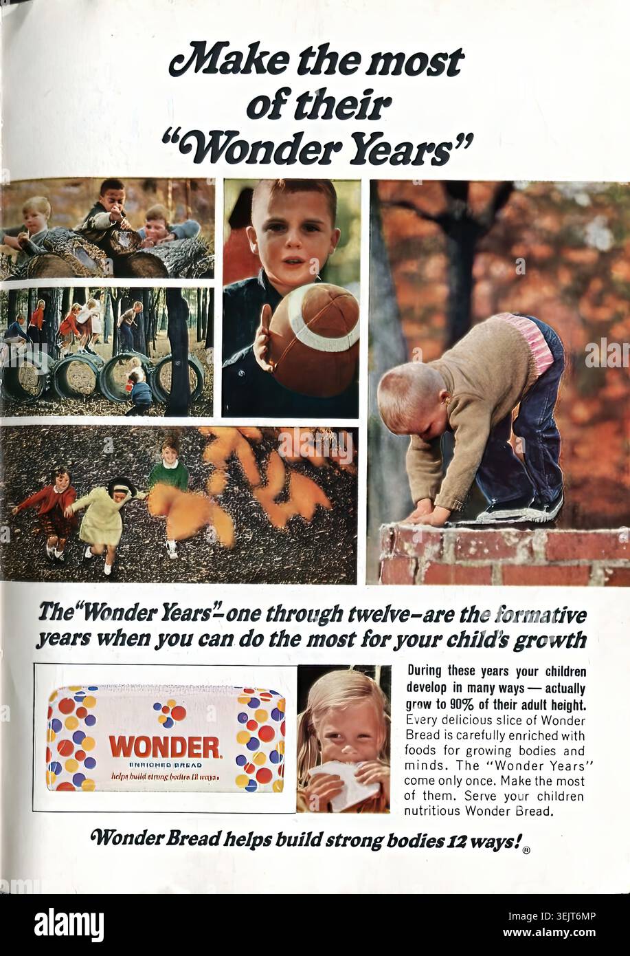 1966 Wonder Bread Advertisement Readers Digest May 1966 - Vintage US press advertising Stock Photo