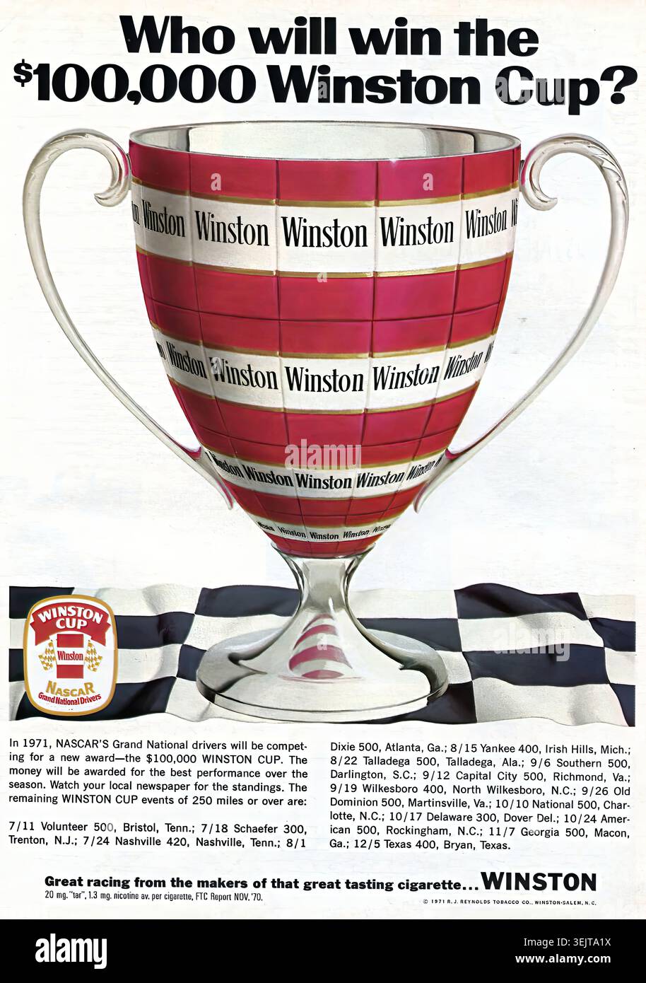 www winston cigarettes com hot rod Winston advertising hi-res stock photography and images