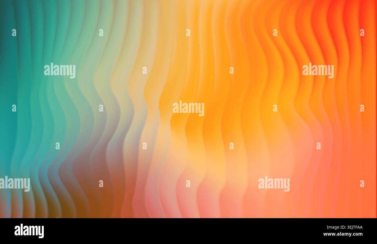 Abstract Vibrant Soft Stripped Glass Fluid Gradient Background. Vector Colorful BG Stock Vector
