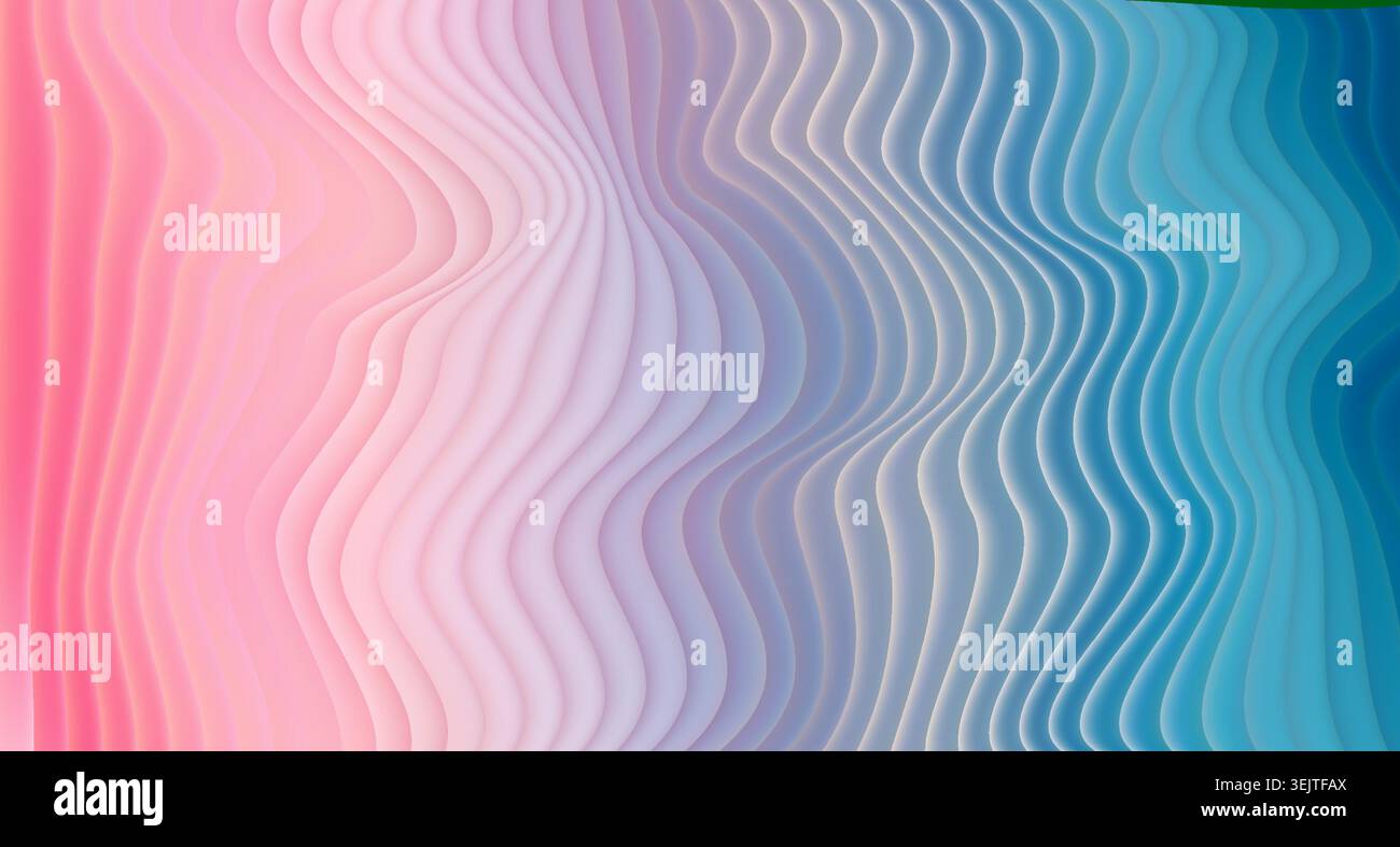 Abstract Vibrant Soft Stripped Glass Fluid Gradient Background. Vector Colorful BG Stock Vector