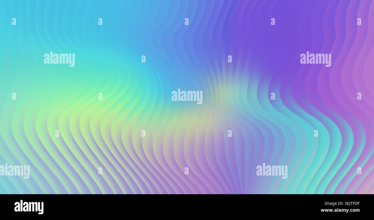Abstract Vibrant Soft Stripped Glass Fluid Gradient Background. Vector Colorful BG Stock Vector