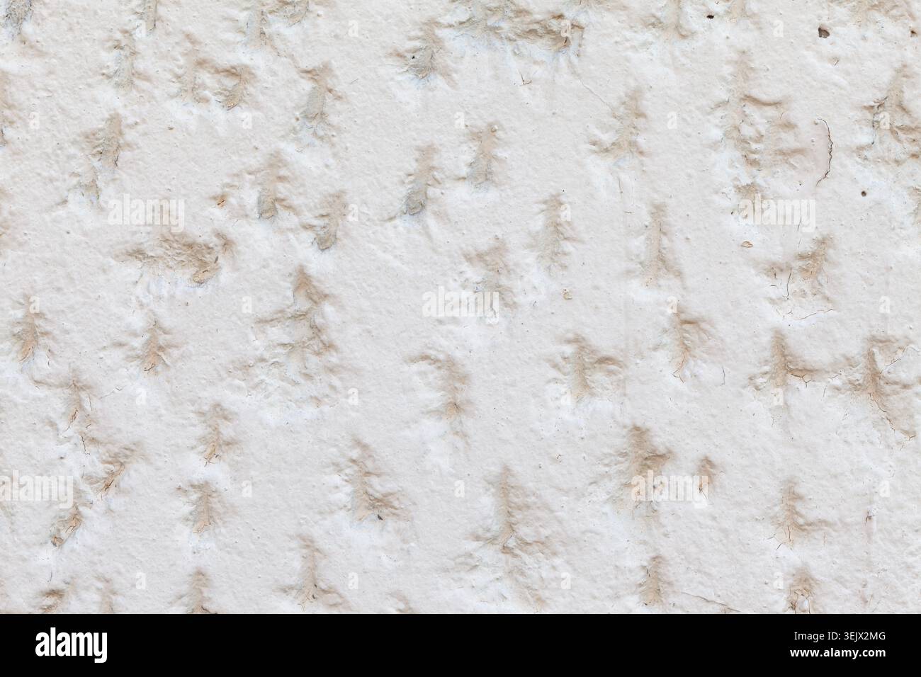 Painted вхите patterned wall plaster background Stock Photo