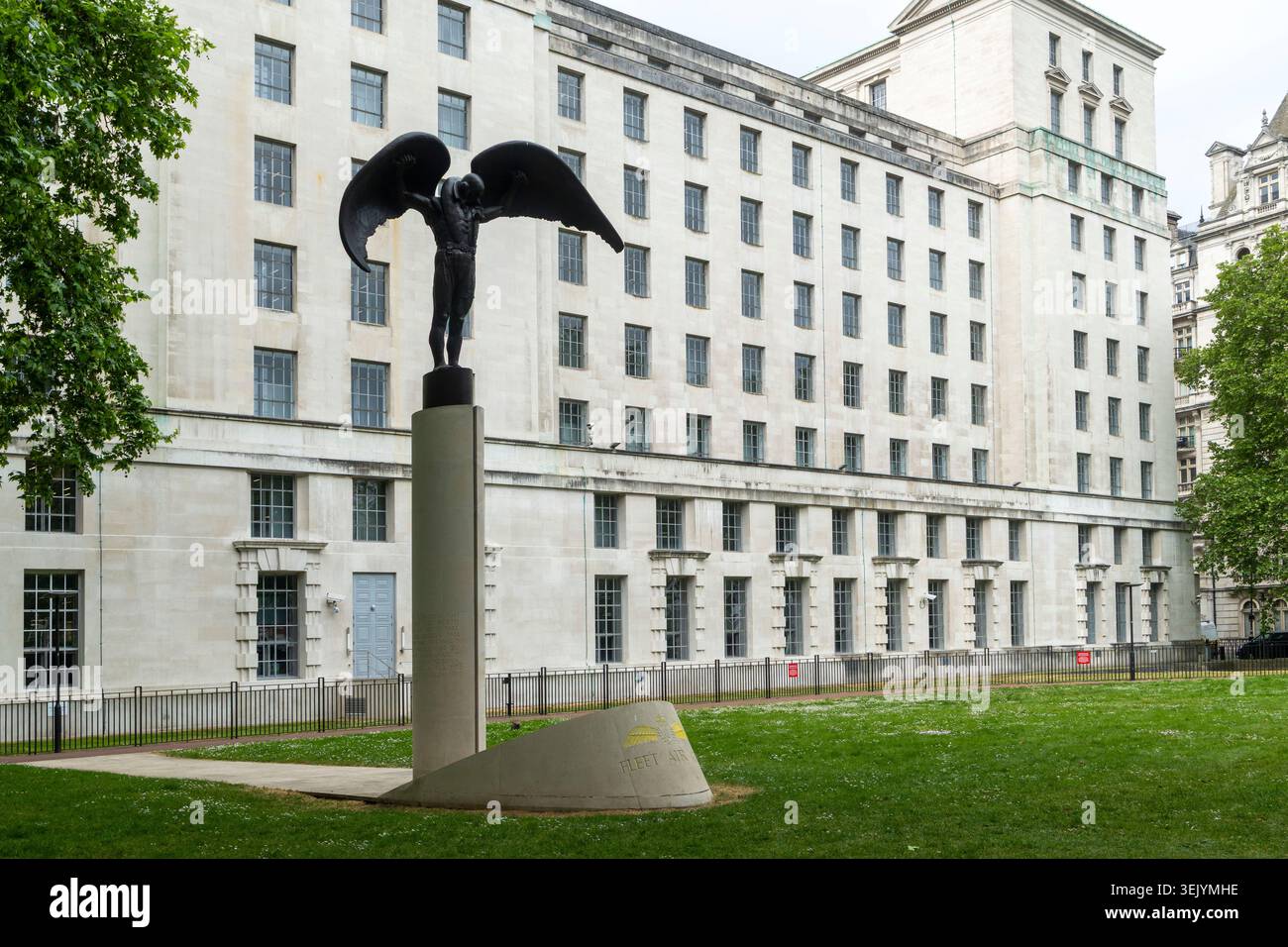 Large stone angel wings outstretched hi-res stock photography and