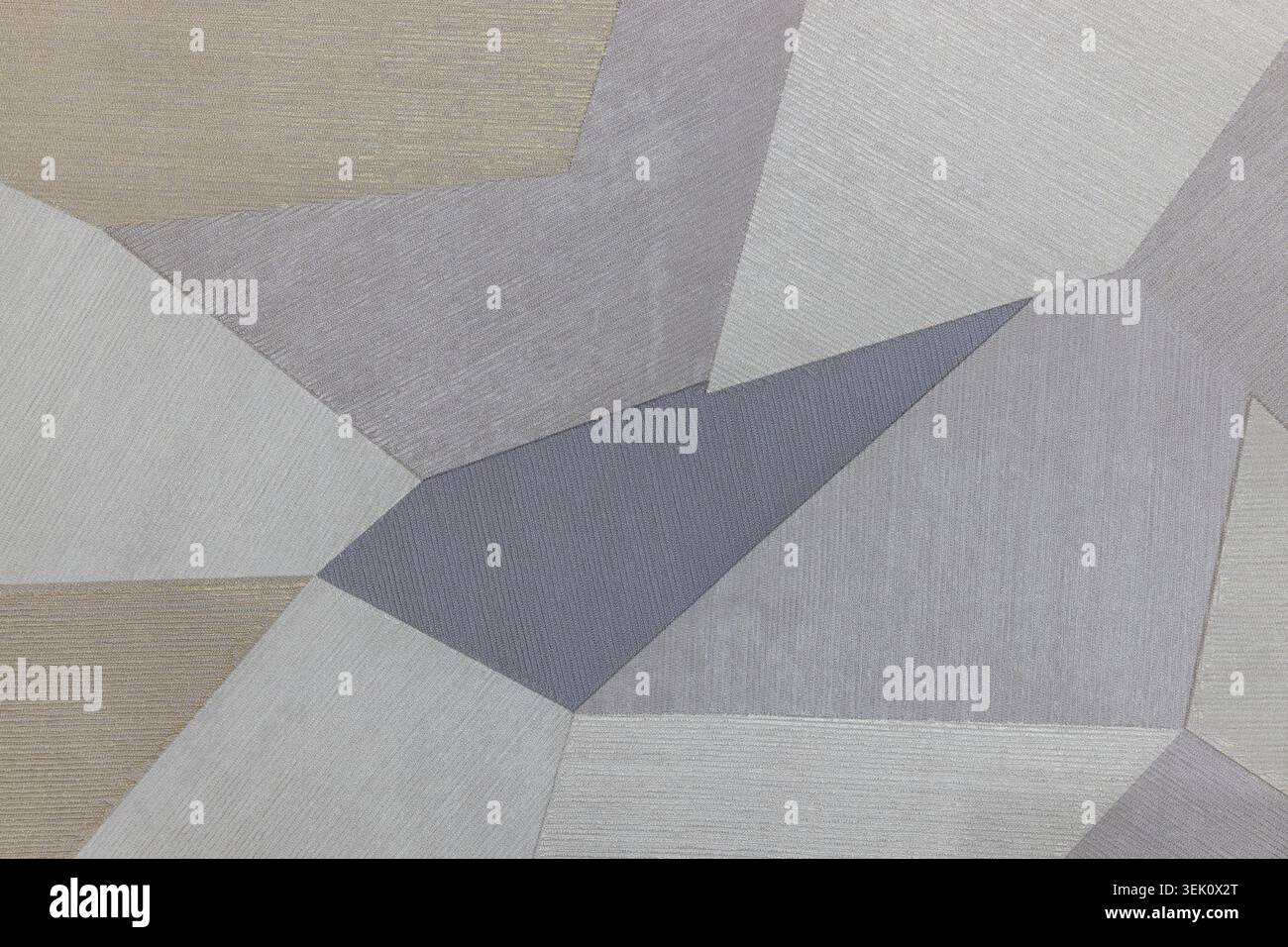 Modern geometric wallcovering with abstract polygonal pattern Stock Photo