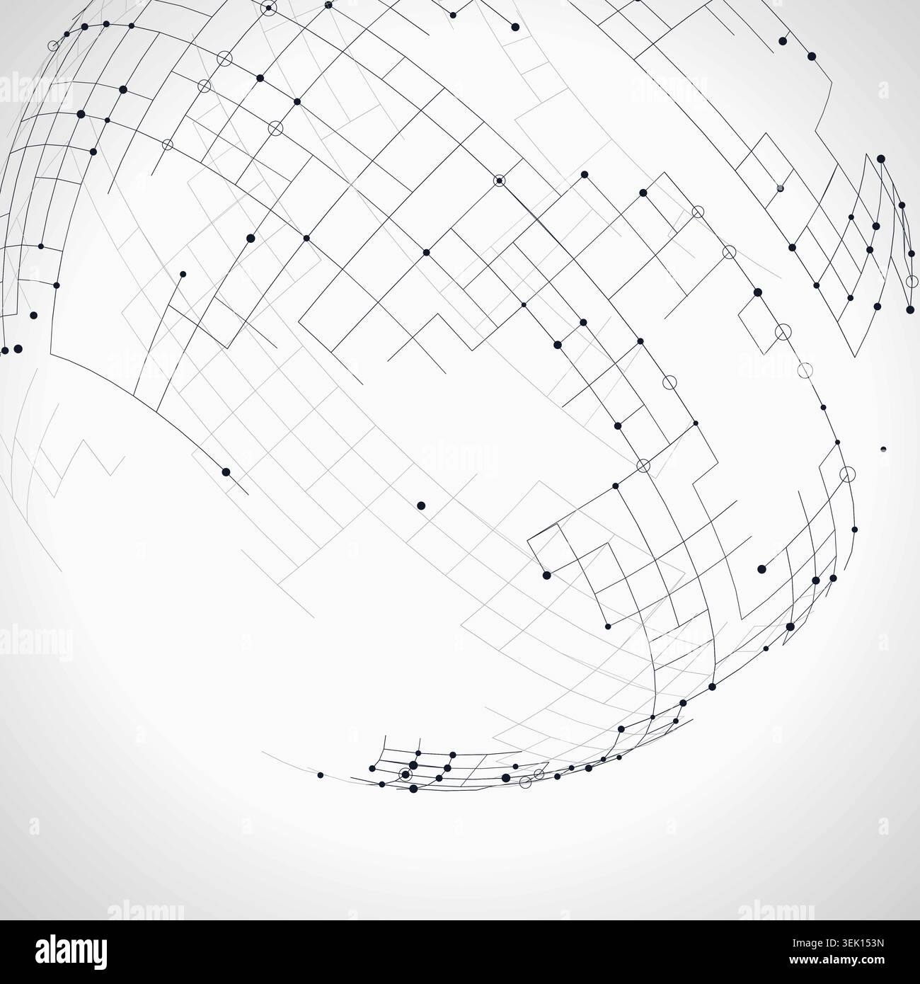 Tech Globe vector background with versatile graphic elements for microstock and commercial design projects. Stock Vector