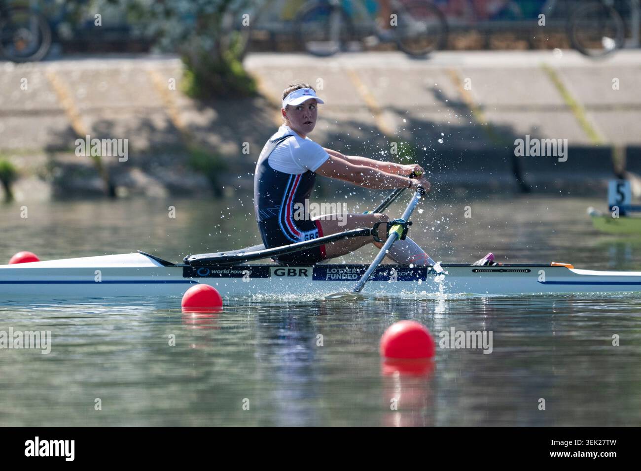 Henry Adams Rowing Seville, Spain. 30 May 2026. Rower Lauren Henry (Great Britain) during ...