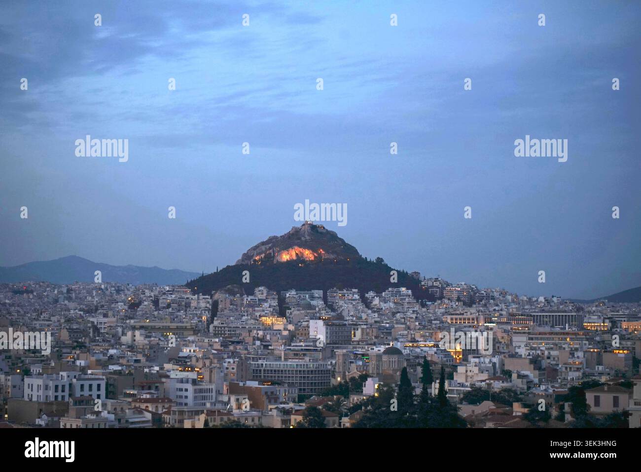 Lykabettus Stock Photo