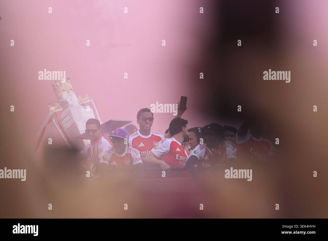 London, UK. 31 May 2026. Pictured: Arsenal's Men's Team in Islington at ...