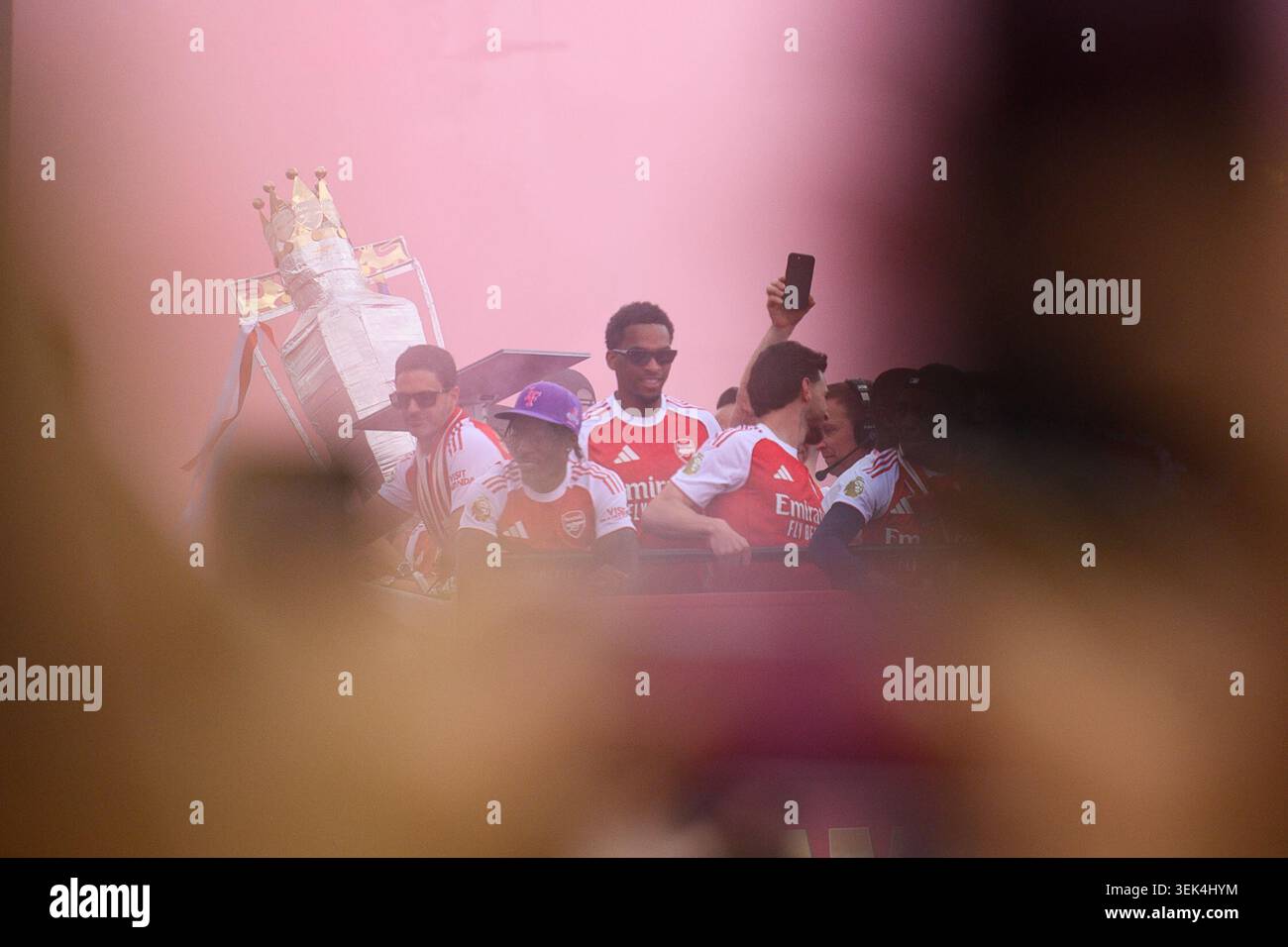 London, UK. 31 May 2026. Pictured: Arsenal's Men's Team in Islington at ...