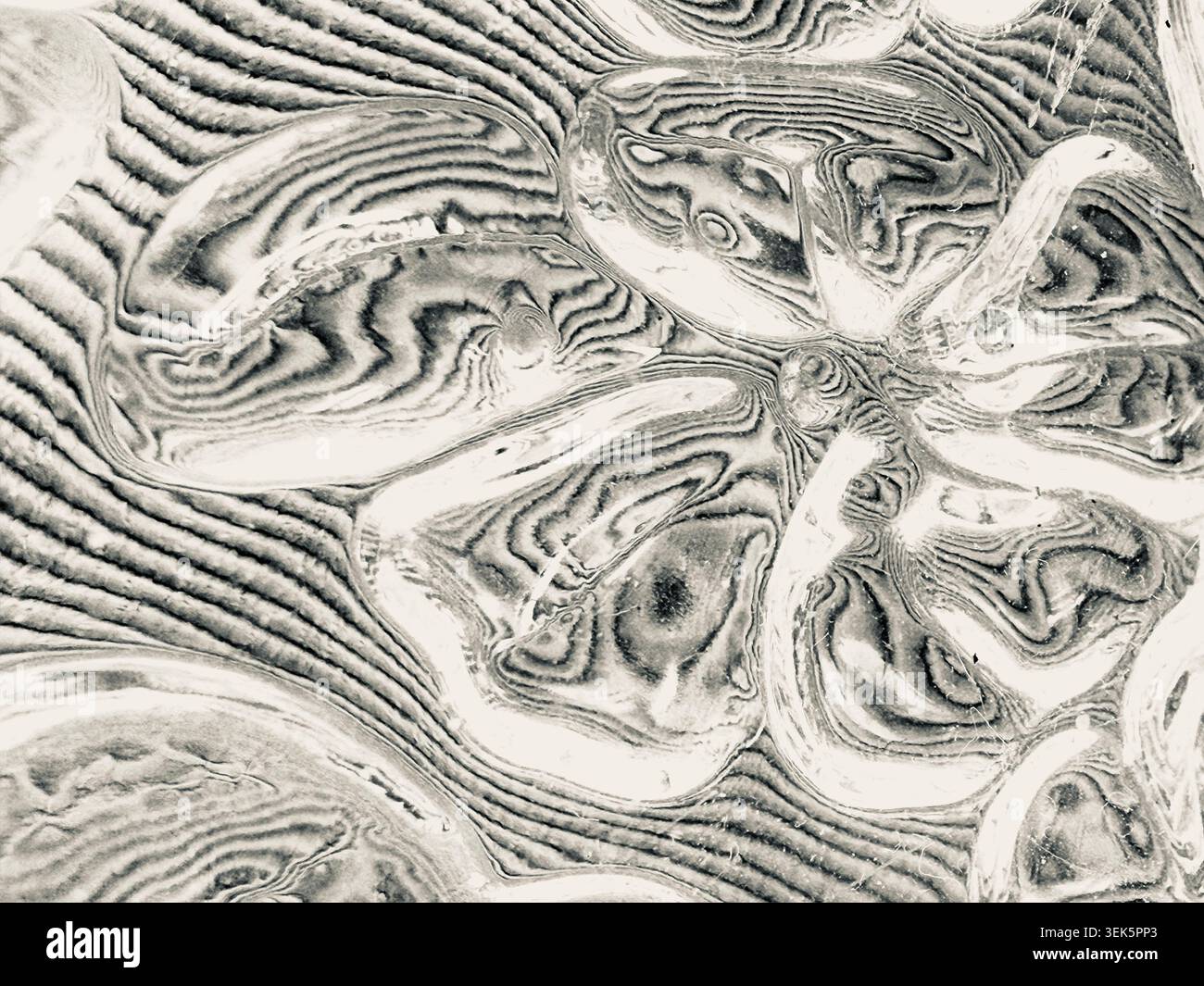 Soft Bokeh Abstract Of Reflective Metallic Highlights And Blurred Silver Light For Background Stock Photo