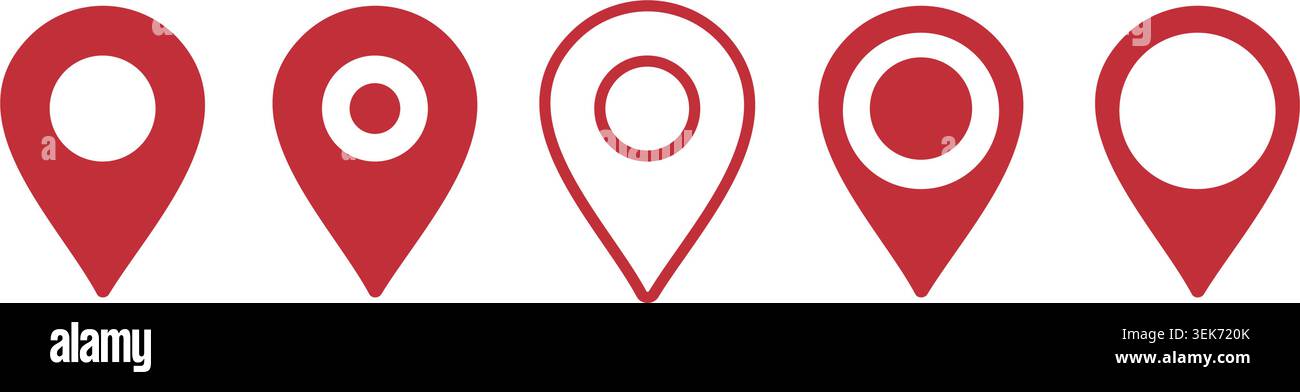 Maps pin. Location map icon. Vector illustration Stock Vector