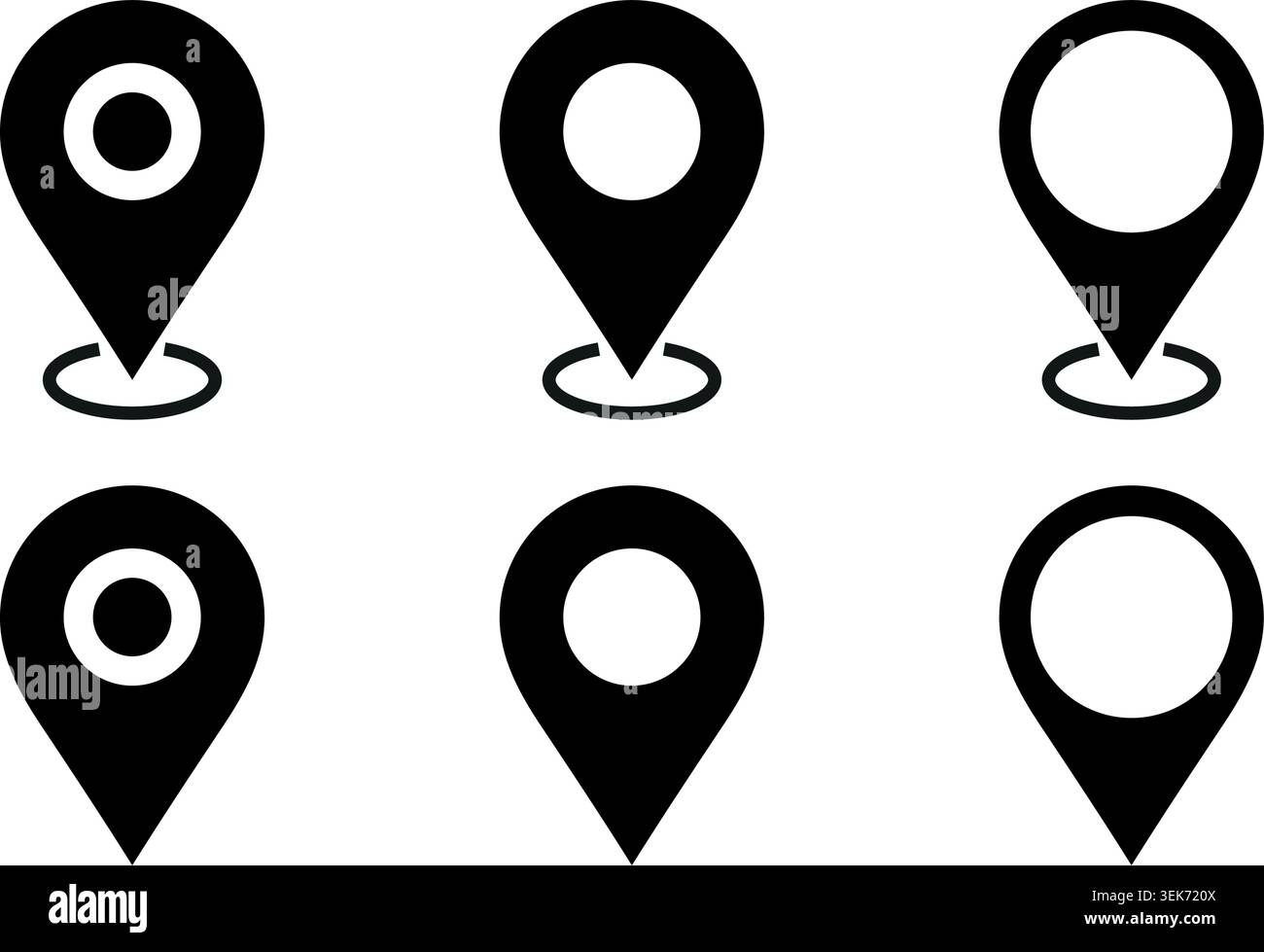 Maps pin. Location map icon. Vector illustration Stock Vector