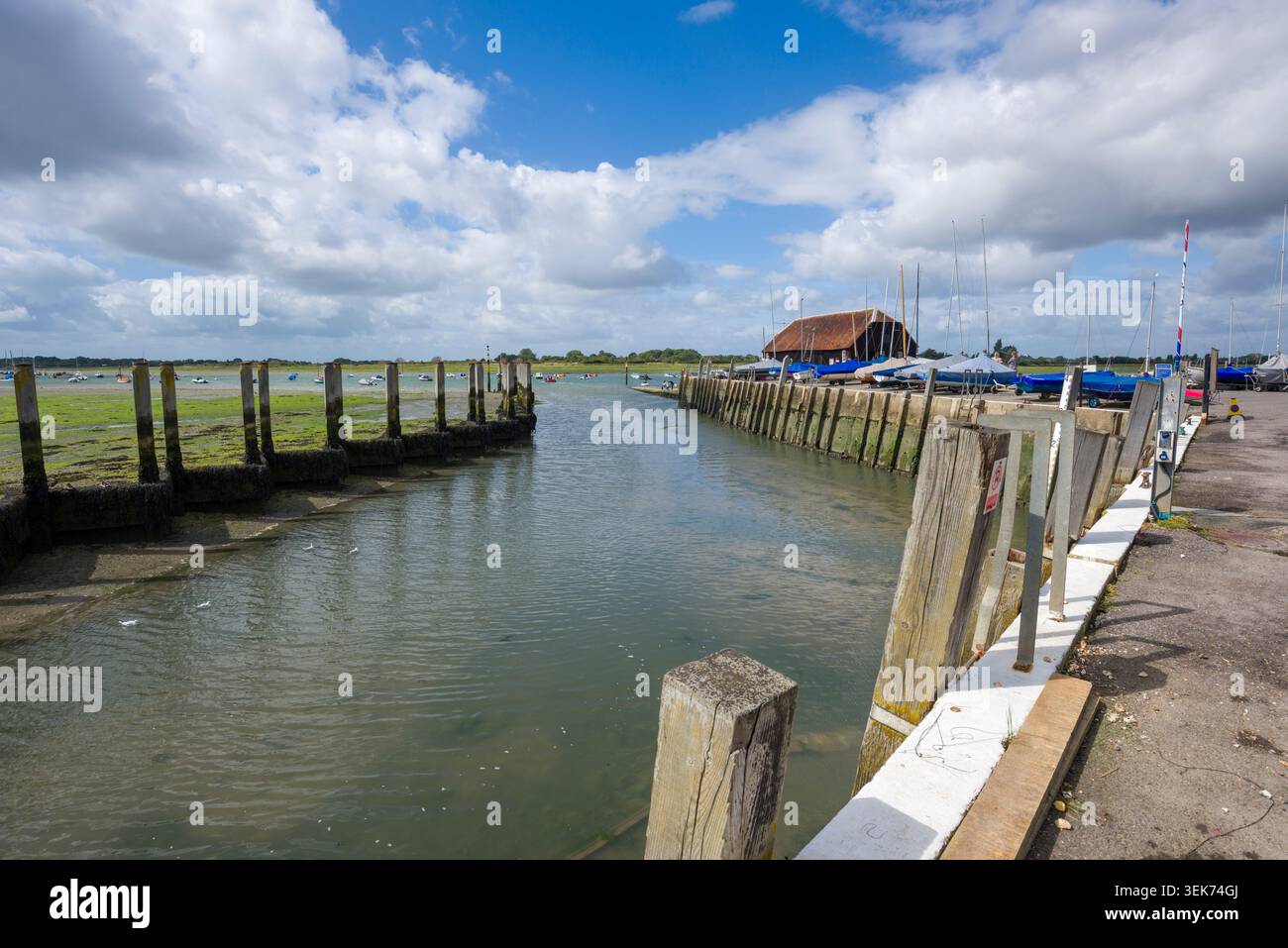 Bosham Quay in Chichester Harbour, West Sussex, England. Stock Photo