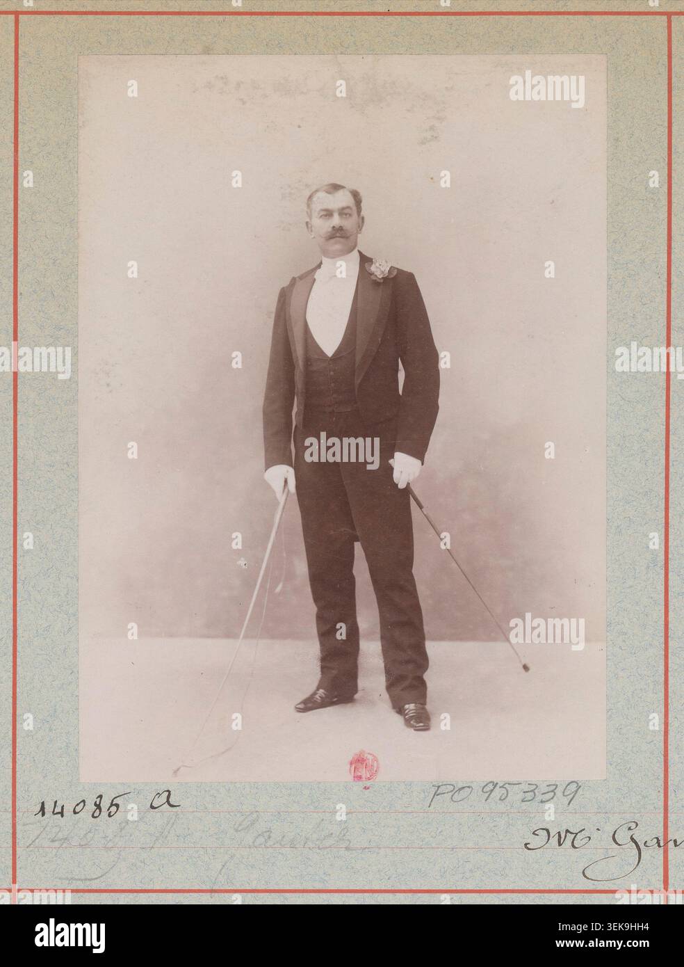 M. Gauthier poses at Atelier Nadar in 1890 for a studio portrait in ...