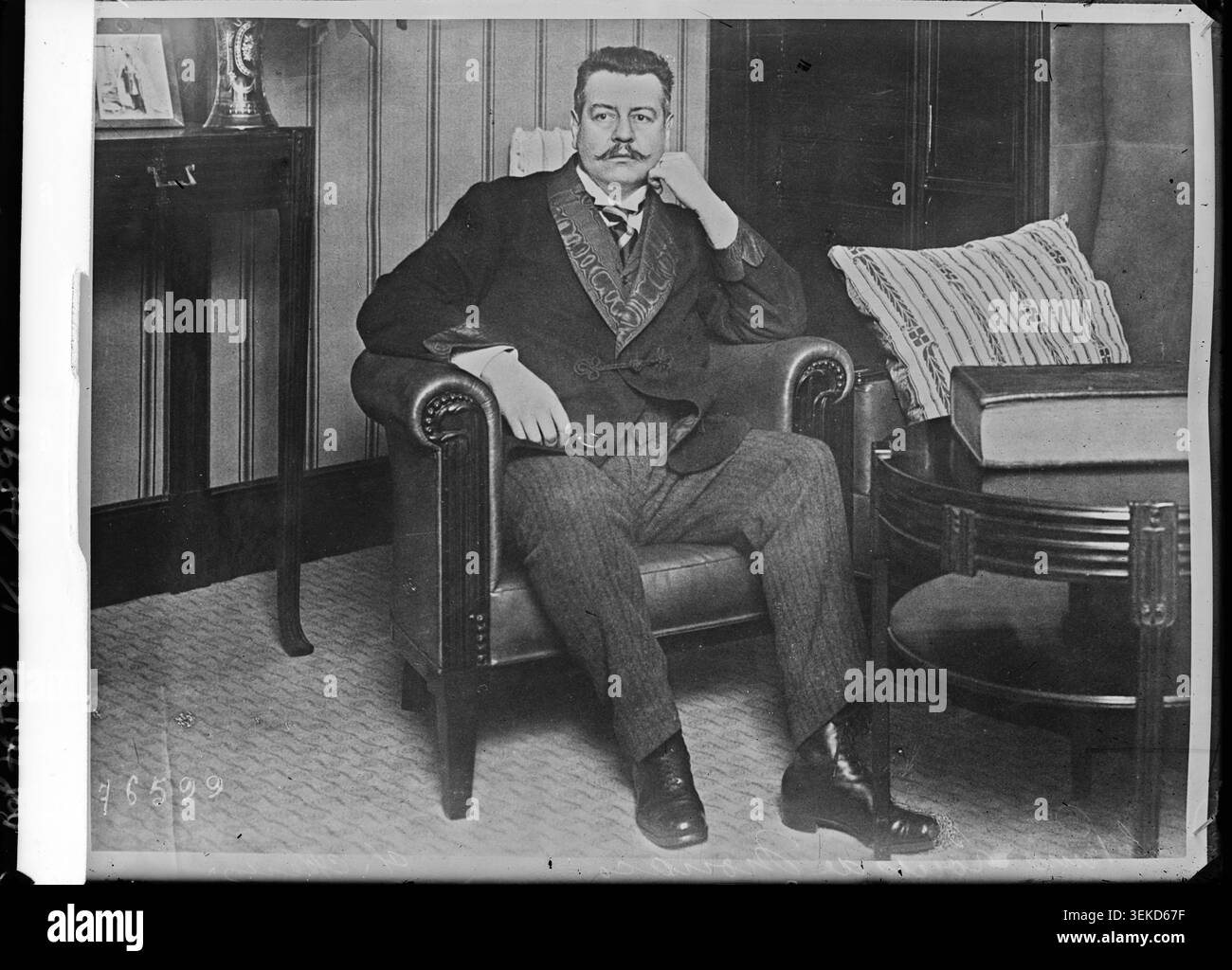Monaco Ruler Prince Louis II of Monaco appeared in a formal portrait in 1922. The ...