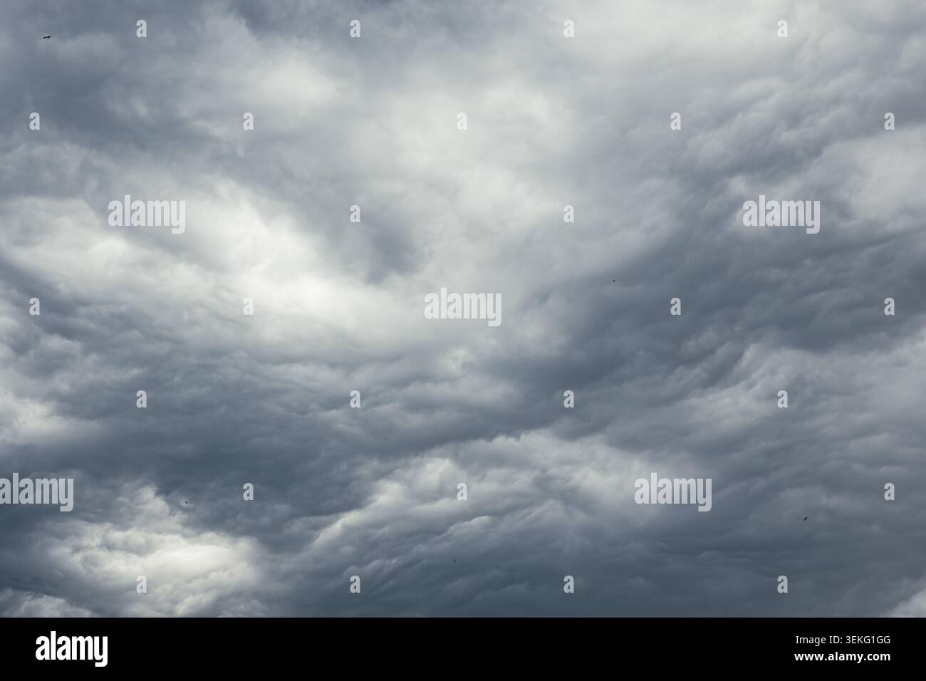 Dramatic overcast sky. storm clouds covering the sky Stock Photo