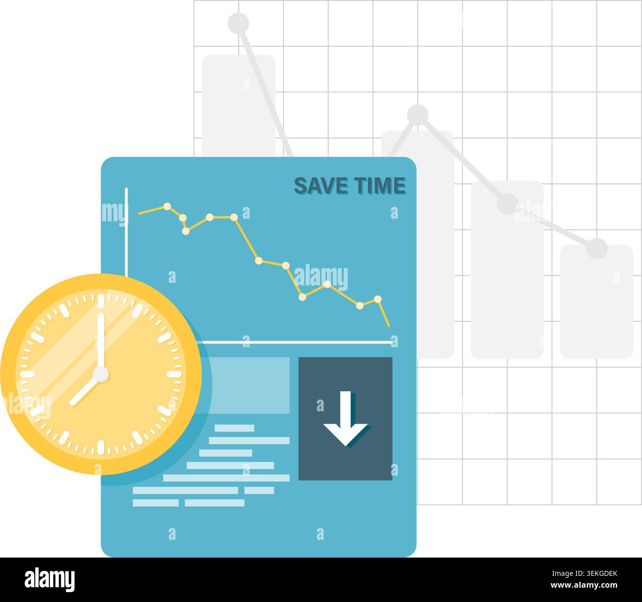 Efficiency Management, business improvement Stock Vector